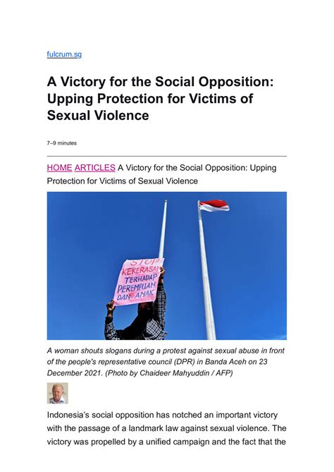 2022142 A Victory For The Social Opposition Upping Protection For Victims Of Sexual Violence