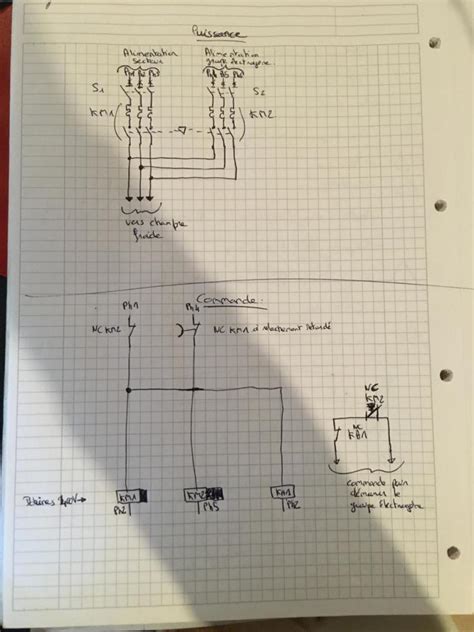 Sch Ma Lectrique D Un Tableau Inverseur Automatique Groupe Lectrog Ne