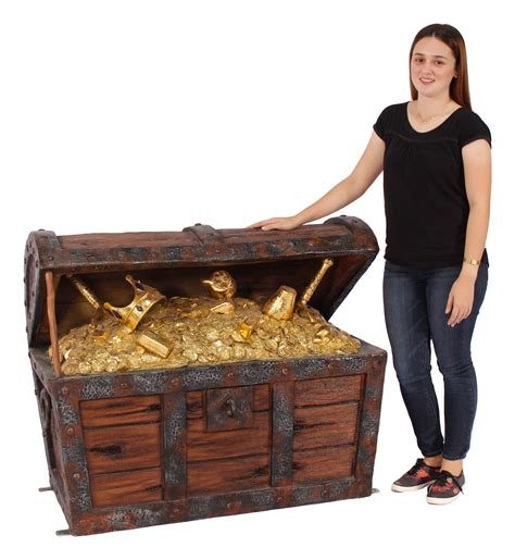 Large Pirate Treasure Chest | Pirate treasure chest, Treasure chest ...