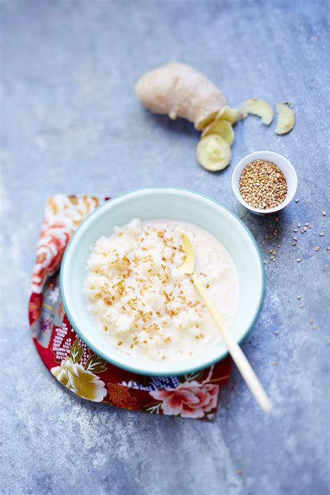 Riz au lait de coco au gingembre et au sésame Recette Cuisine