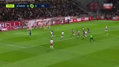 Ajaccio Vs Psg Por La Ligue El Gol De Lionel Messi