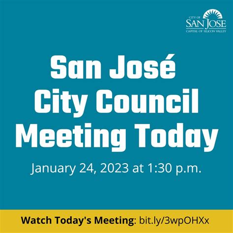 City of San José on Twitter There is a San José City Council meeting