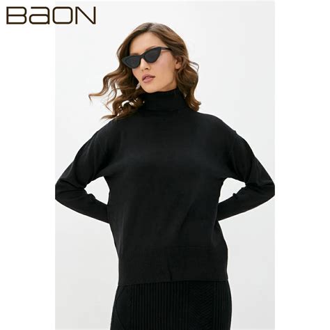 Over sayz pull à col roulé pour femme vêtement en laine B220703