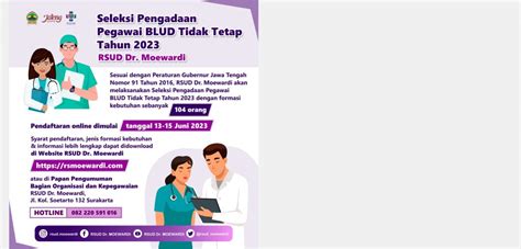 Seleksi Pengadaan Pegawai BLUD Tidak Tetap Tahun 2023 Official Web