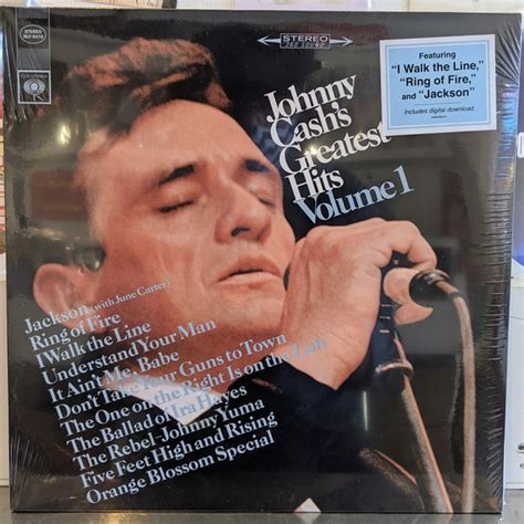 Johnny Cash Greatest Hits Volume 1 Vinyl LP Compilation 2 More