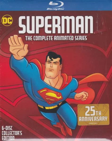 Superman The Complete Animated Series Anniversary Bluray Box Set With