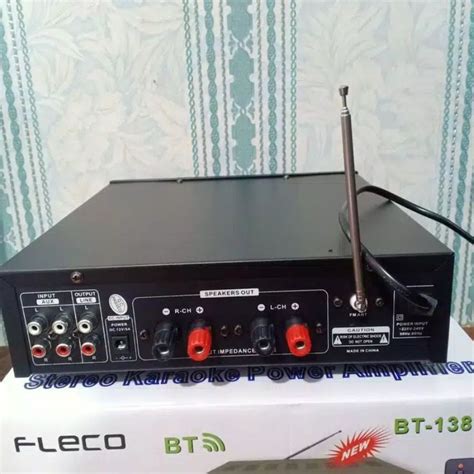 Jual Cod Power Amplifier Fleco Bt C Ampli Bluetooth Amplifier