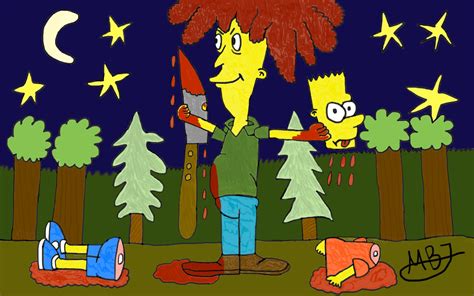 Sideshow Bob kills Bart Simpson by GlasElefanten on DeviantArt