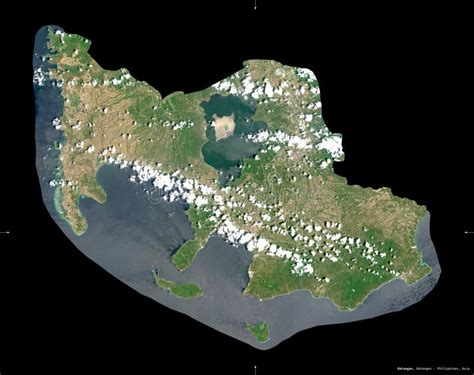 Batangas Philippines Isolated Sentinel Satellite Stock