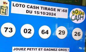 Résultats du loto Cash tirage 68 LOTTO ou LOTO TOGO DIAMANT BENZ