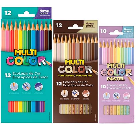 Kit L Pis De Cor Multicolor Cores Tons De Pele Tons Pastel