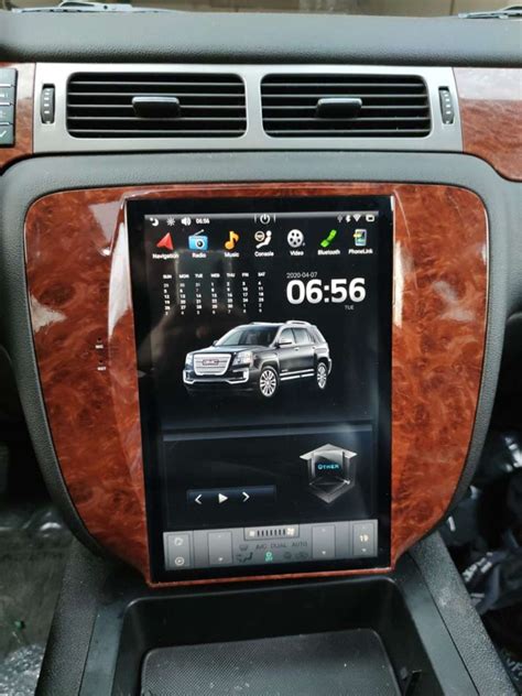 Tesla Vertical Style Android Car Radio For Gmc Yukon Chevy Tahoe