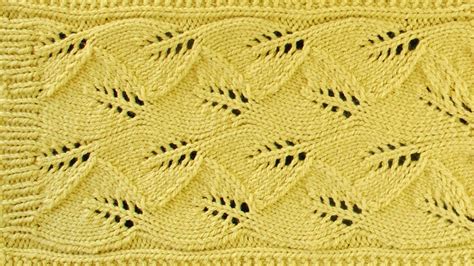 Lace Leaf Scarf Lace Knitting Repeat Explained Stitch By Stitch Part