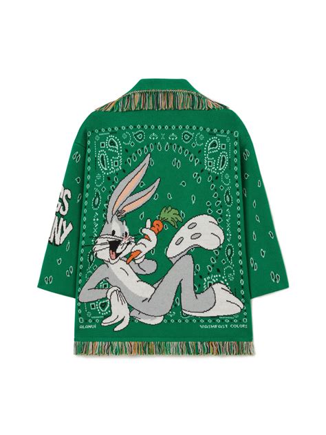 Bugs Bunny Bandana Cardigan In Green Alanui Official Website