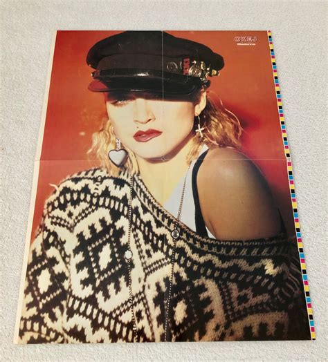 Madonna 1985 Swedish Poster Music Magazine OKEJ 1980s Vintage Rare Etsy