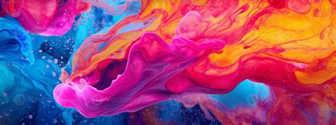 un fascinante imagen de arremolinándose líquido en vibrante colores