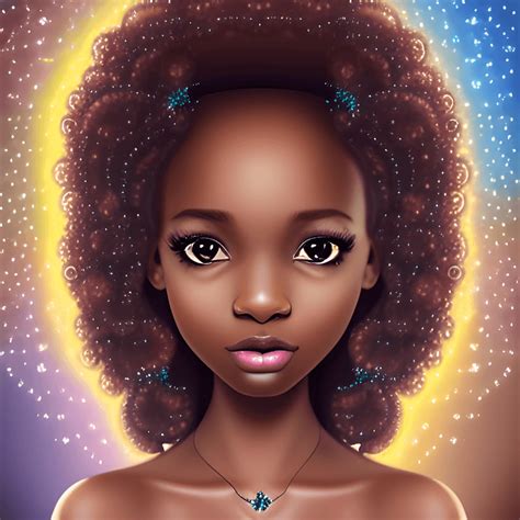 Beautiful K Dark Brown Skin Disney Princess Vector Creative Fabrica