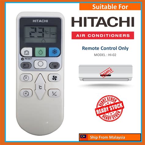 Hitachi Replacement For Hitachi Air Cond Aircond Air Conditioner Remote Control Ac Remote