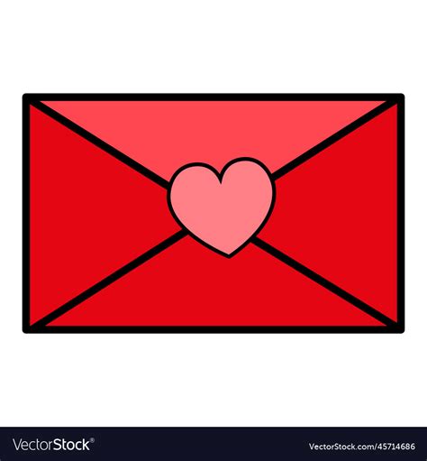 Groovy Valentine Day Letter Heart Icon Sticker Set