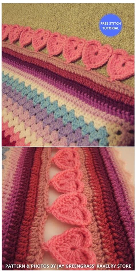 Beautiful Heart Crochet Stitches Free Tutorials The Yarn Crew