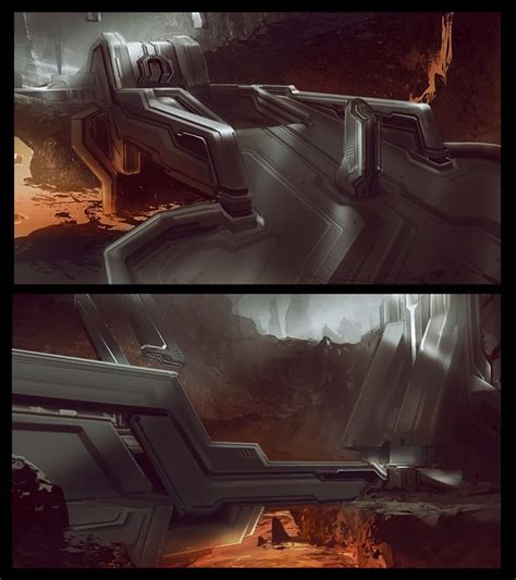 Halo 4 Concept Art by Dave Bolton | Concept Art World | Concept art ...