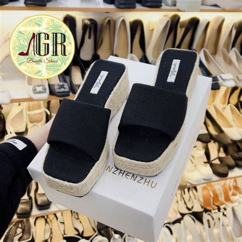 Dép xuồng bản vải cối siêu siêu đẹp hot cao cm Shopee Việt Nam
