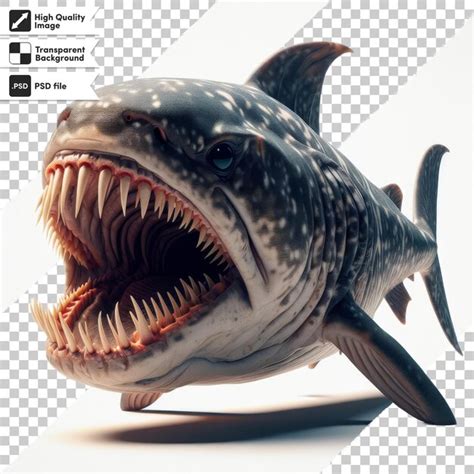 Premium Psd A Shark With A Shark Head On Its Side