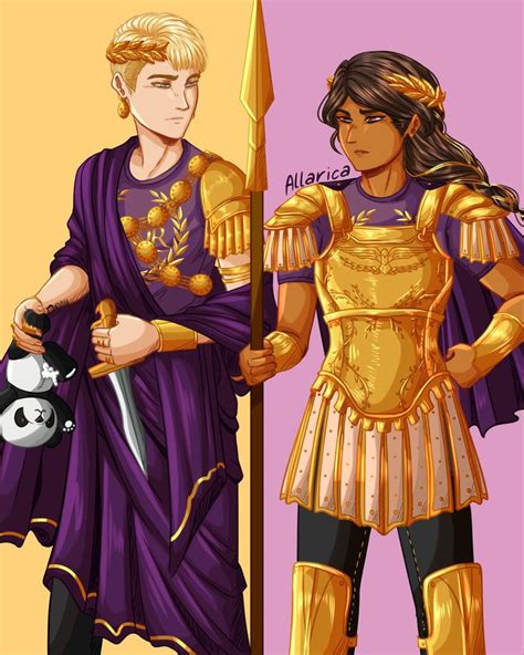 Octavian And Reyna Fanart By Allarica Allarica Percy Jackson