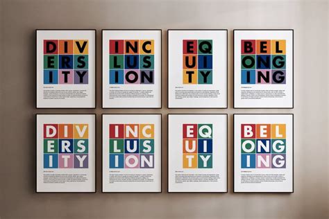 Diversity Poster Diversity Equity And Inclusion Poster Diversity Art Deib Poster Dei Posters