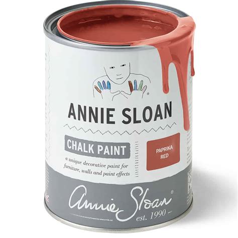 Paprika Red Chalk Paint By Annie Sloan 1 Litre Pot Dovetails Vintage