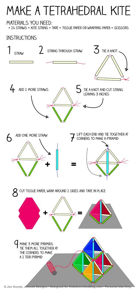 Make a Pyramid Kite Kids Activities Blog