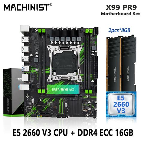 Machinist Pr X Conjunto De Placa M E Lga Kit Xeon E V