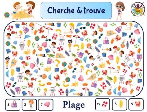 Cherche Et Trouve Plage Un Anniversaire En Or Jeu Enfant Gratuit