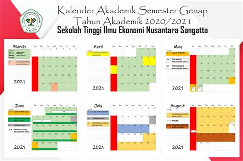 Kalender Akademik Semester Genap Ta Stie Nusantara Sangatta