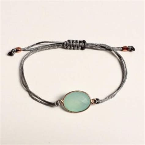 Armband Mit Edelstein Aqua Chalzedon Etsy Arm Band Turquoise