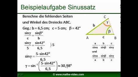 Sinussatz YouTube