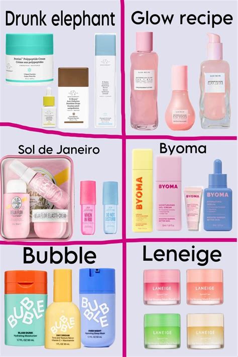 Drunk Elephant Glow Recipe Sol De Janeiro Byoma Bubble Leneige En