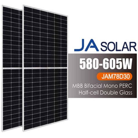 JA Bifacial 580W 585W 590W 595W 600W 605W Maxbo Solar