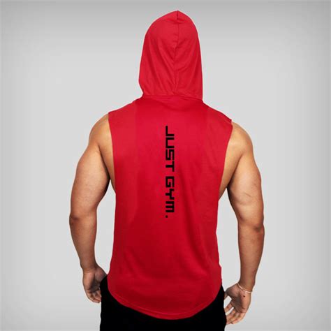 Men′ S Workout Hooded Tank Tops Bodybuilding Muscle Sleeveless Gym