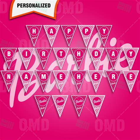 Barbie Banner Printable | chegos.pl