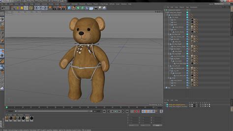 Teddy Bear Rigged For Cinema 4d 3d Model 79 C4d Free3d