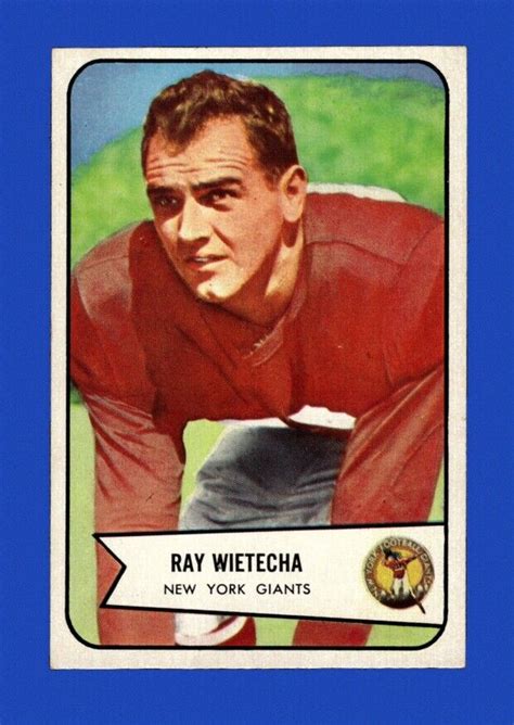 1954 Bowman Set Break 31 Ray Wietecha EX EXMINT GMCARDS EBay