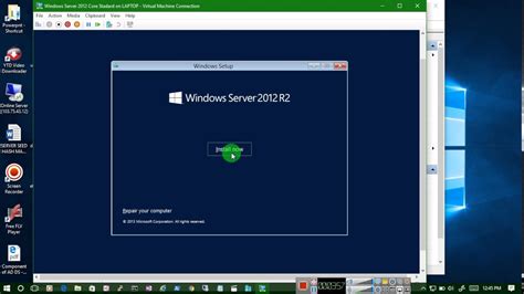 How To Install Windows Server R In Hyper V Youtube