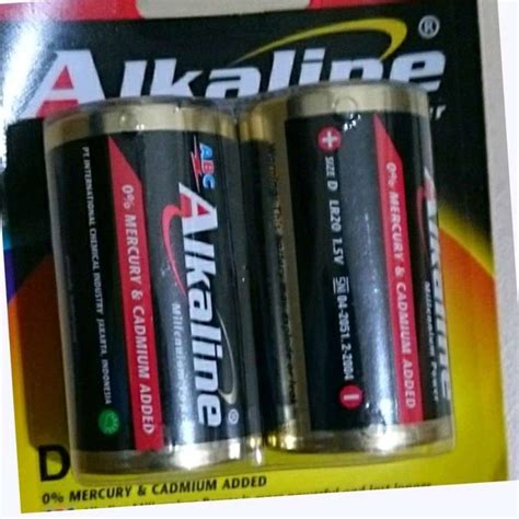 Jual ISI 2 PCS ABC Alkaline Besar D Batu Baterai ABC Di Seller