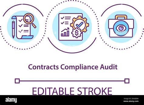 Contract Compliance Audit Concept Icon Stock Vector Image And Art Alamy