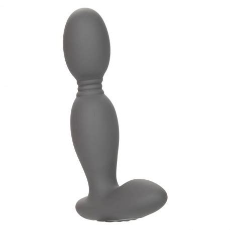 Plug Anal con Rotación Gris Calexotics Vibrador anal diversual