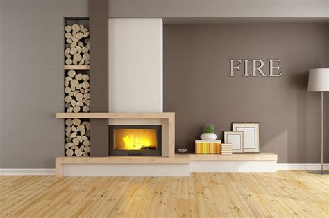 Brown lounge with fireplace – Artofit