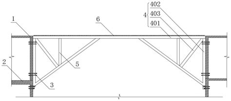 高空大跨度现浇结构梁模板支撑体系的制作方法