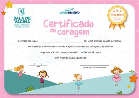 Certificado De Coragem Santo Rem Dio Behance