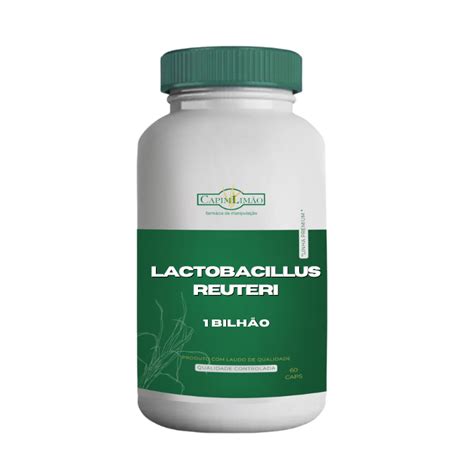 Lactobacillus Reuteri 1 Bilhão 60 Cápsulas Farmácia Capim Limão